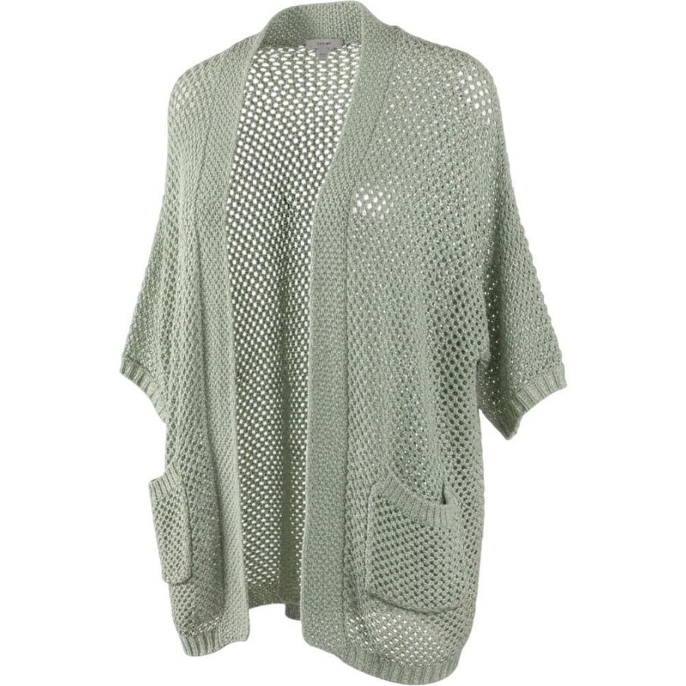 Ecote Urban Outfitters Open Knit Duster Cardigan Womens S Green Boho Cottagecore